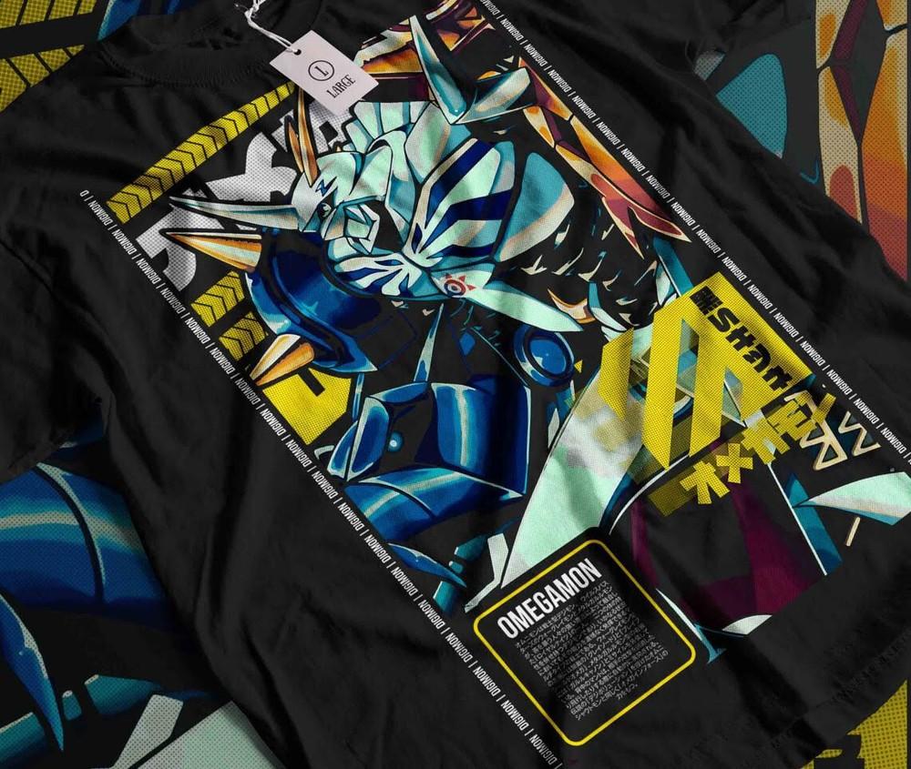 

Omnimon Digimon Adventure T-Shirt Guilmon Digimon Adventure Anime Shirt S