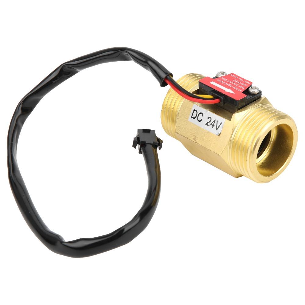 YF-B10 Hall Flowmeter DC24V Turbine Flowmeter Flow Switch Water Flow Sensor Liquid Measurement
