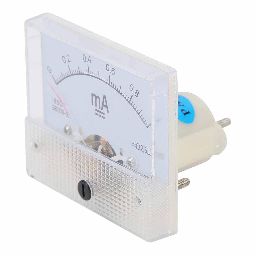 85C1 DC 0 1MA Pointer DC Ammeter Current Measuring Meter Pointer DC Ammeter