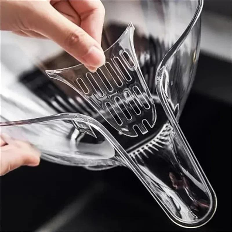 Kitchen Transparent Household Vegetable Washing Drain Basket Vegetable Basin Kitchen Fruit Plate Storage Tool Accessories