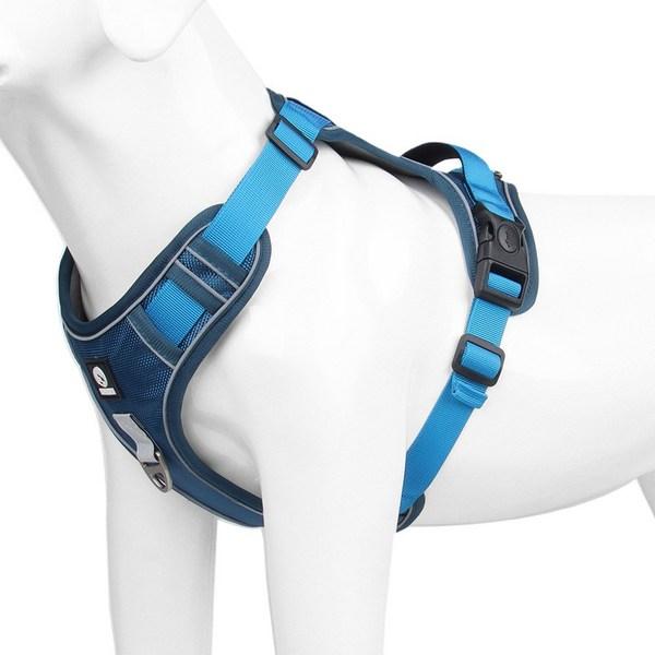 Dog's Lab Dog Comfort Anti-flip Harness, Water Blue