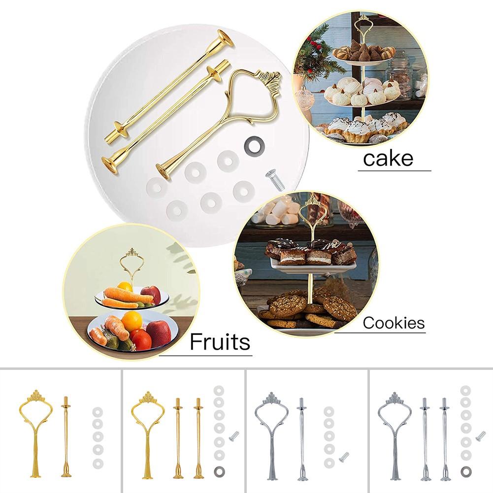 UK Wedding Party Plate Tableware-Embossed Tray 2/3 Tier Cake Stand Afternoon Tea