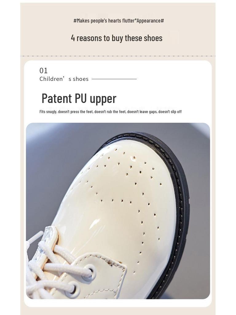 British Style Leather Student Shoes 2025 - Boys' Spring Collection