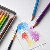96 Pcs/set Professional Sketching Pencils Coloured Pencils Folding Bag Watercolour Graphite Pencil Set Drawing Art Set Wooden