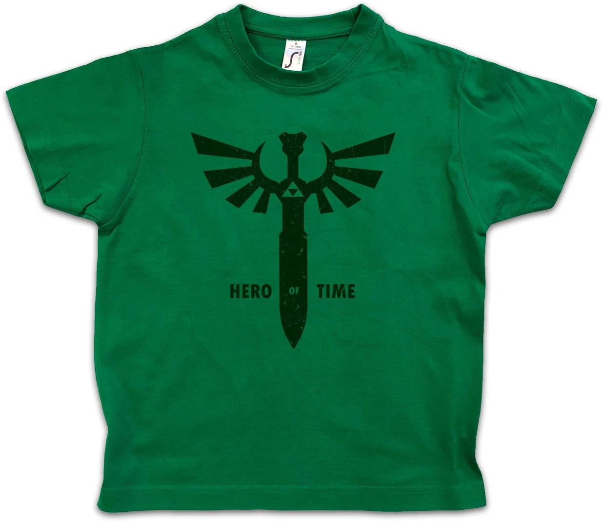 Hero of Time Kinder Kids Boys T-Shirt Legend Link Symbol Game Zelda Triforce 110