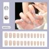 Nail Art Kocie Oko Noszenie Paznokcia Nail Art Naklejka na Paznokcie Noszenie Paznokcia Gotowy Paznokieć Folia Wróżkowy Qi Drobny Brokatowy Kolor Światła 24 Sztuki