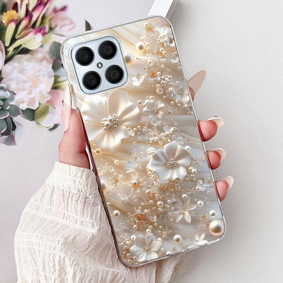 For Honor X8 4G Case Honor X8a X8b X8C Luxury Painted Cover Soft Silicone Case For Honor X8b X8a HonorX8C HonorX8 4G Fundas Bags