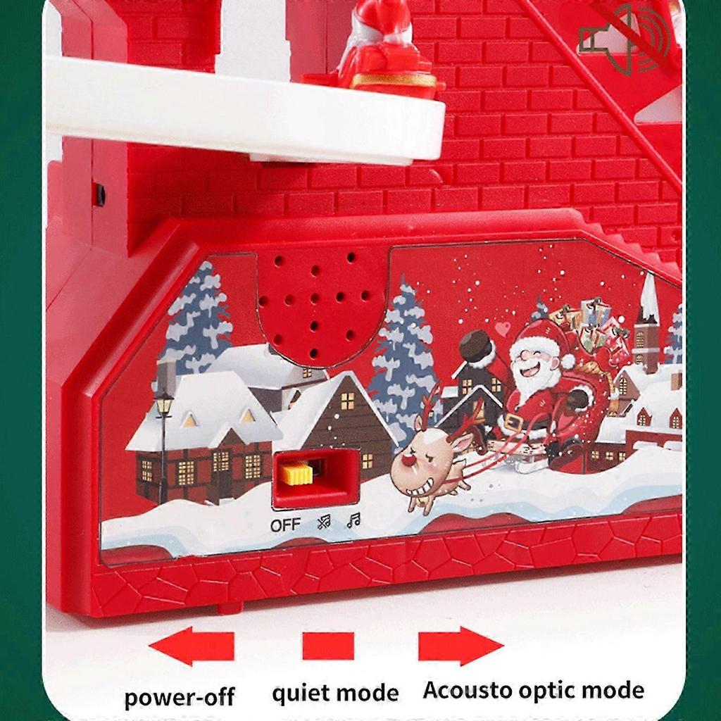 2026 Santa Climbing Toy for Automatic Stairs - Battery Operated, Lights