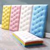 Soft 3D Foam Wallpaper 0.7cm Thick Foam Self-adhesive Foam Adhesive Wallpaper Waterproof Anti Collision Wall Stickers