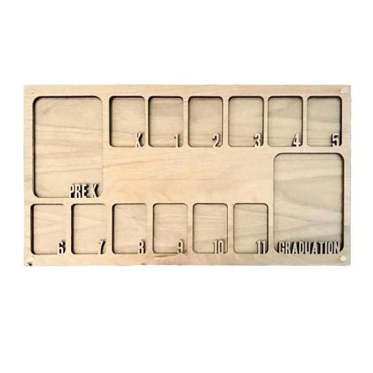 Graduation Keepsakes Personalizing Wooden School Years Picture Frame Pre-K to 12 for Kids Students Photo Display Frame
