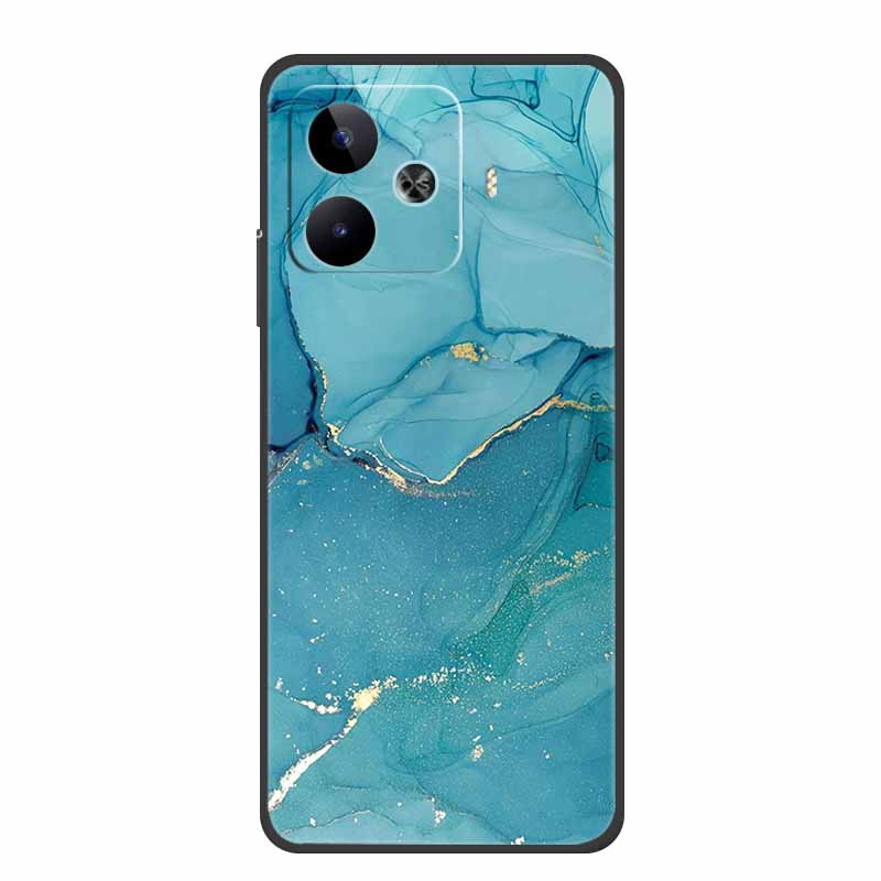 Case For Vivo iQOO Z9 Turbo Marble TPU Soft Silicone Back Cover For iQOOZ9 Turbo V2352A Phone Cases Shockproof Mica Painted Capa