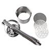 Stainless Steel Potato Ricer And Masher For Potatoes Fruits Yams Squash Baby Food With 3 Interchangeable Fineness Discs