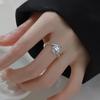 Elliptical Moonstone Ring Light Luxury Adjustable Pinky Ring for Women Minimalist
