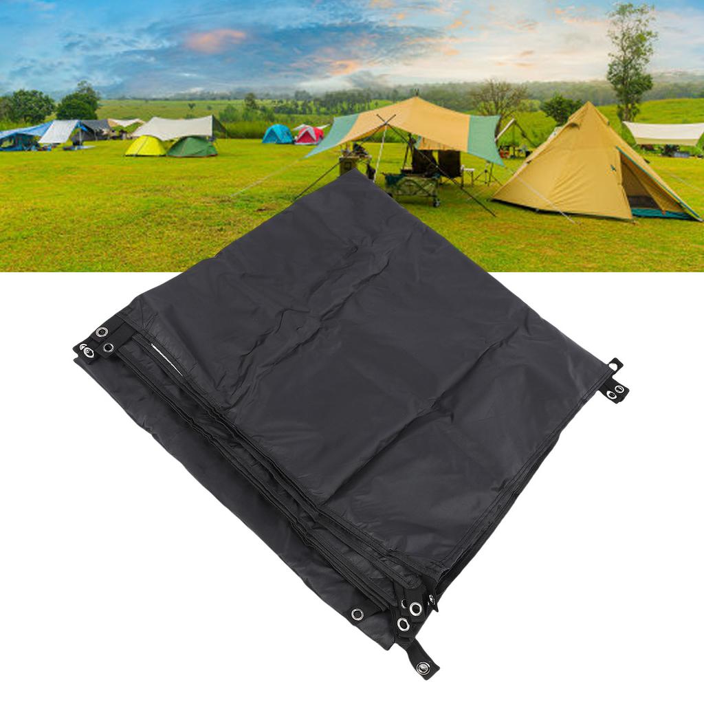 Tent Tarp Multifunctional Rain Proof Sun Proof Camping Awning with Ground Nails Wind Proof Ropes for Outdoor