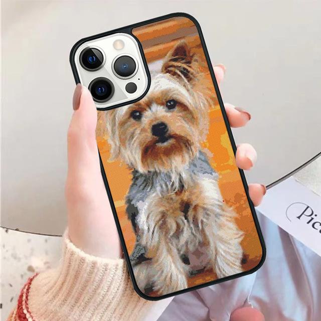 

Yorkshire terrier dog Phone Case Cover For iPhone 17 Air 13 15 Pro Max 16 14 Plus 12 11 Apple max coque iPhone 16pro