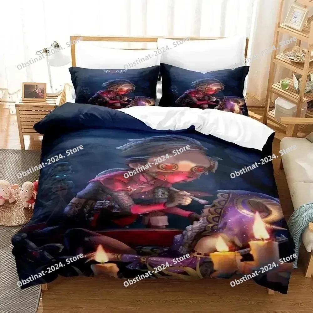 3d Anime Game Identity V Bedding Set Printed With Pillowcase Bed Duvet Cover Soft Single Double Queen Super King Size Boys Adult
