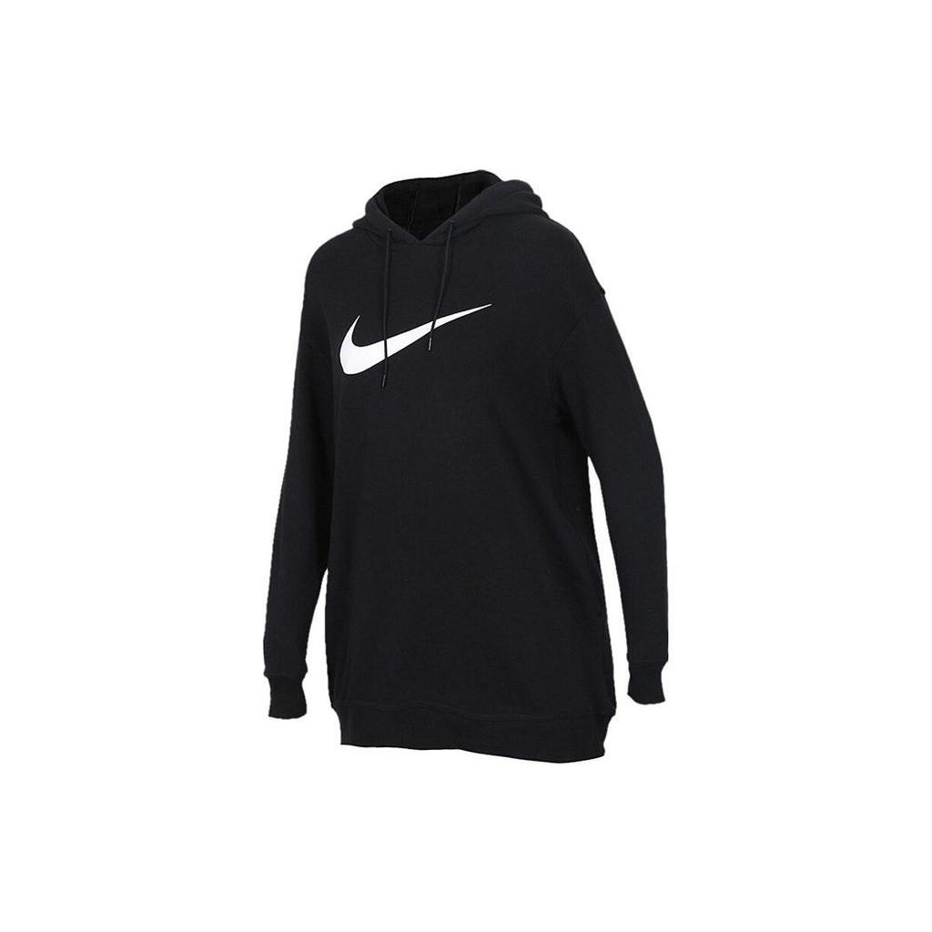 Nike Sport Lifestyle Serie Logo Print Kapuzenstrick Atmungsaktiv Lässiges Sport-Sweatshirt Damen Sweatshirt Schwarz AV8291-010