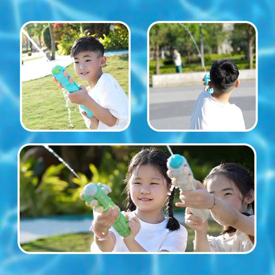 Pull-Back Water Shooter 6-10M Range Squirt Toys with Moving Wheels Exciting Outdoor Water Toy for Kids