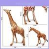 Animal Zoo Pvc Miniature Giraffe Family Static Model Set For Collectors And Kids