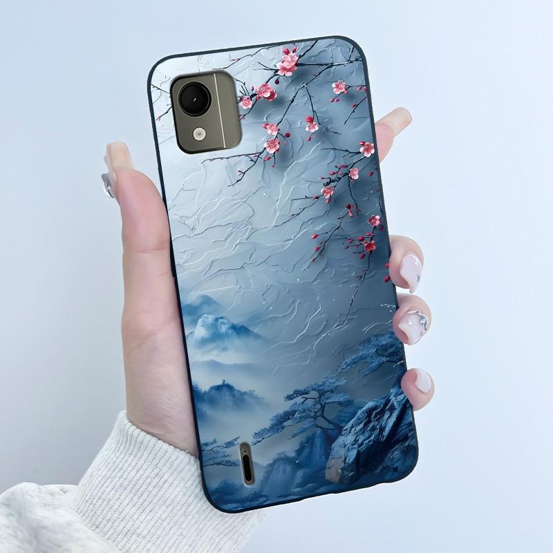Cute Case For Nokia C110 4G Fundas Capa Printing Shell Protective Cover Soft Silicone Cartoon Phone Casing Coque