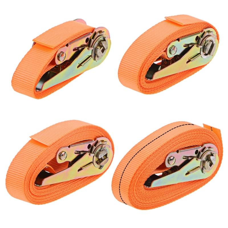 for Safe Luggage Transport Heavy-Duty Car & Truck Front Cargo Ratchet Strap with Metal Buckle - Adjustable, Secure Tie-Down