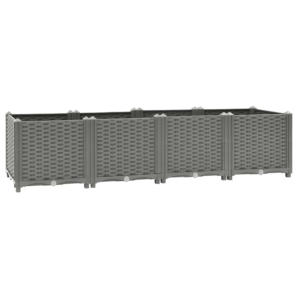 Vidaxl Fioriera Rialzata, 160X40X38 Cm, Polipropilene