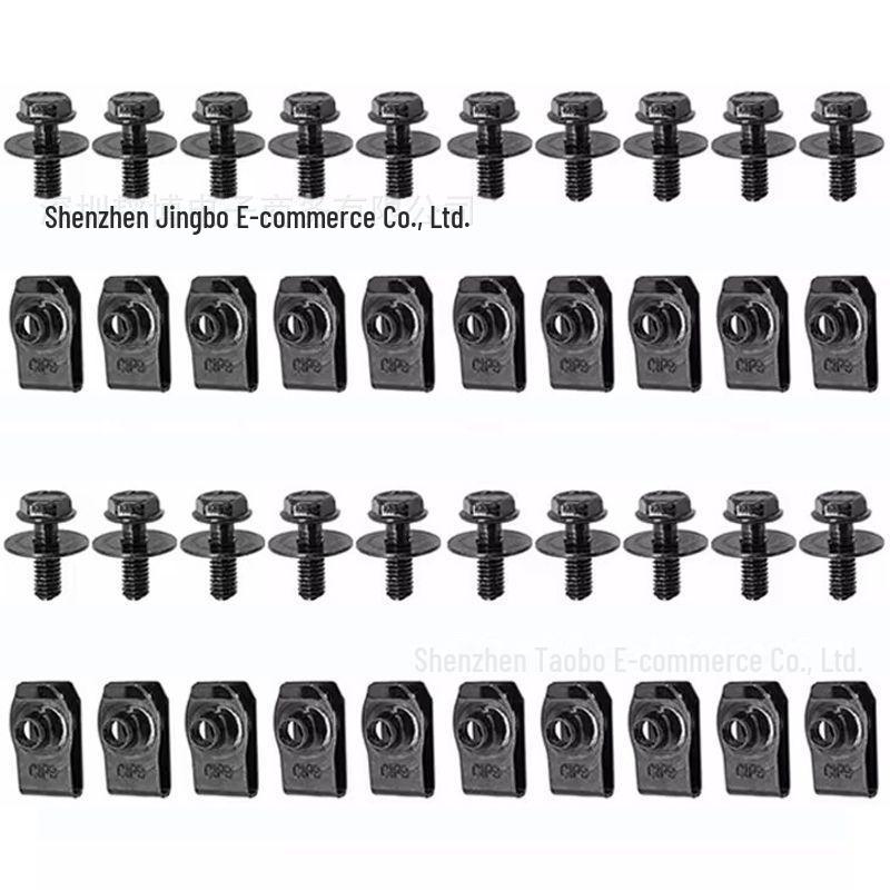 Karossbultar, U-muttrar, Bultar för huv och chassiskydd, Fästelement för stötfångare