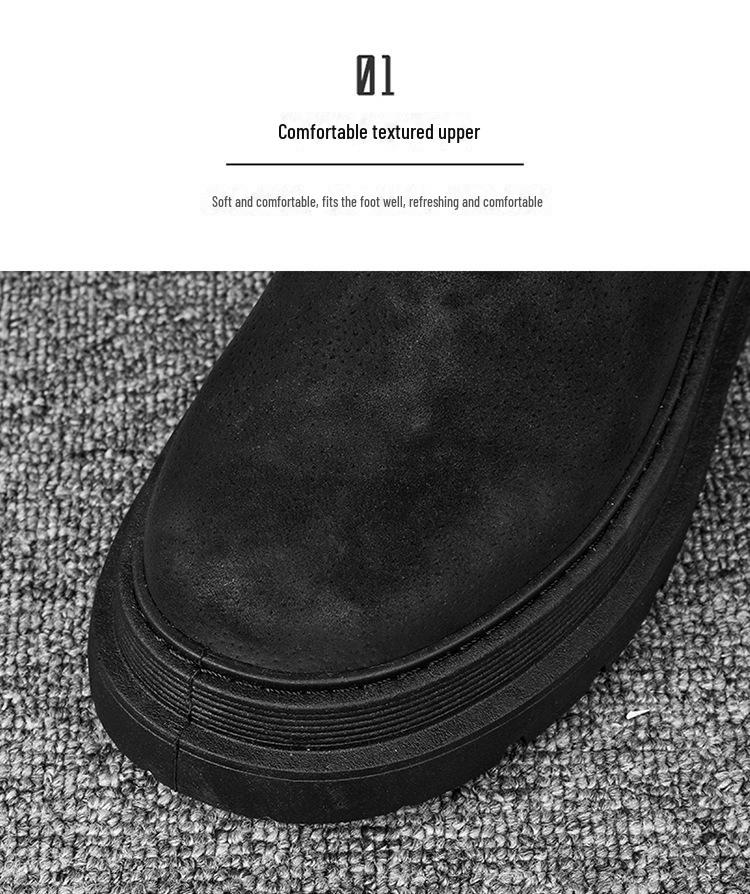 Herren 2022 Winter High-Top Martin Stiefel mit dicker Sohle und modischem Socken-Design für Arbeit und Outdoor