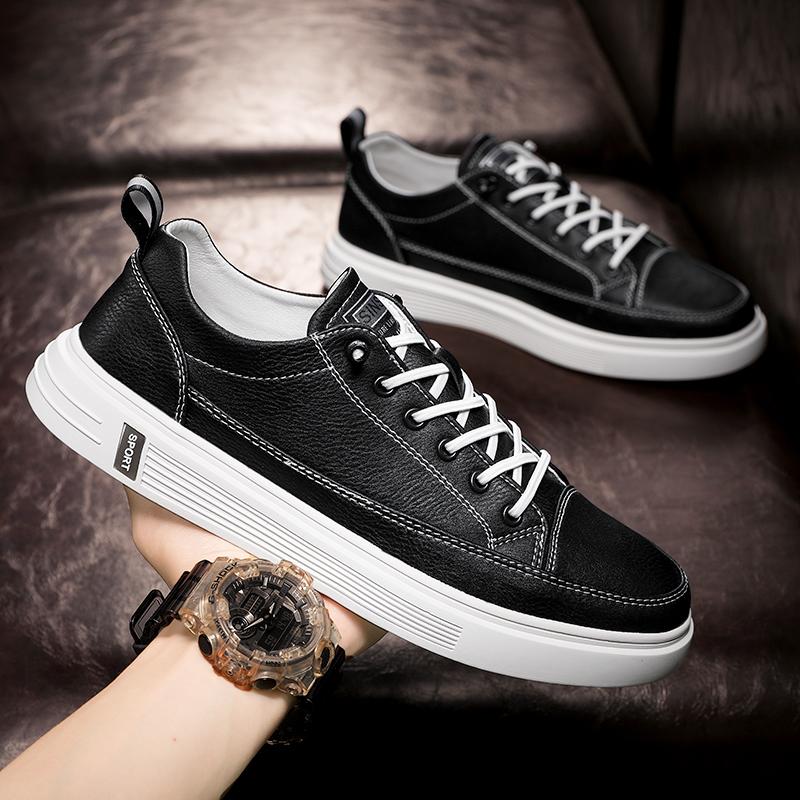 Xiaobai autumn new casual board shoes white shoes leather shoes sports trendy shoes