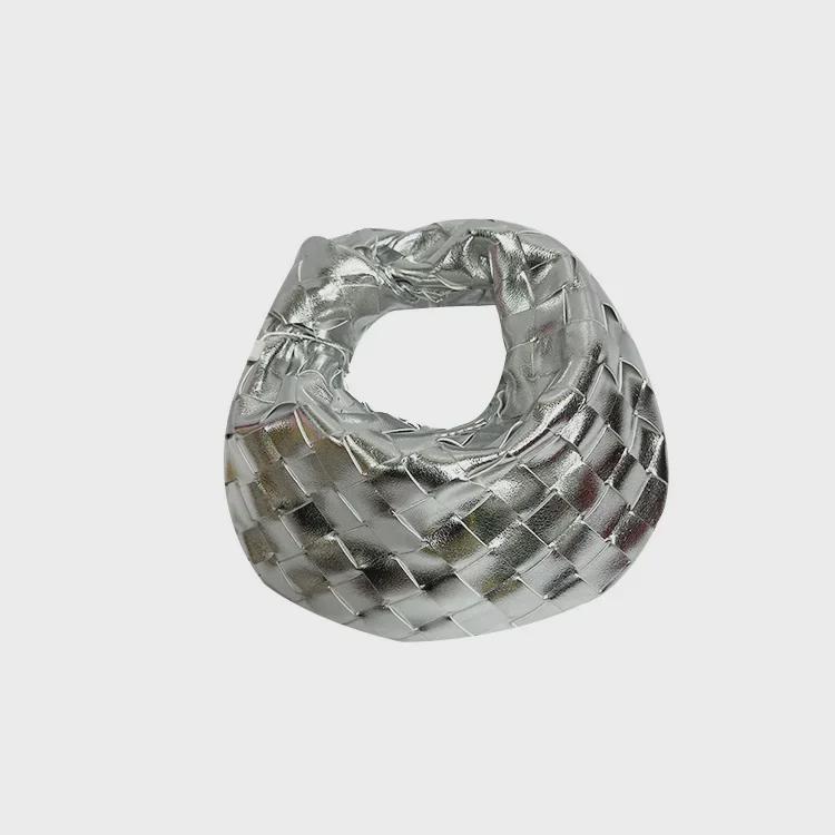 Mini ručně tkané taštičky na knedlíky - Elegantní ruční taštičky s uzlem croissant pro ženy