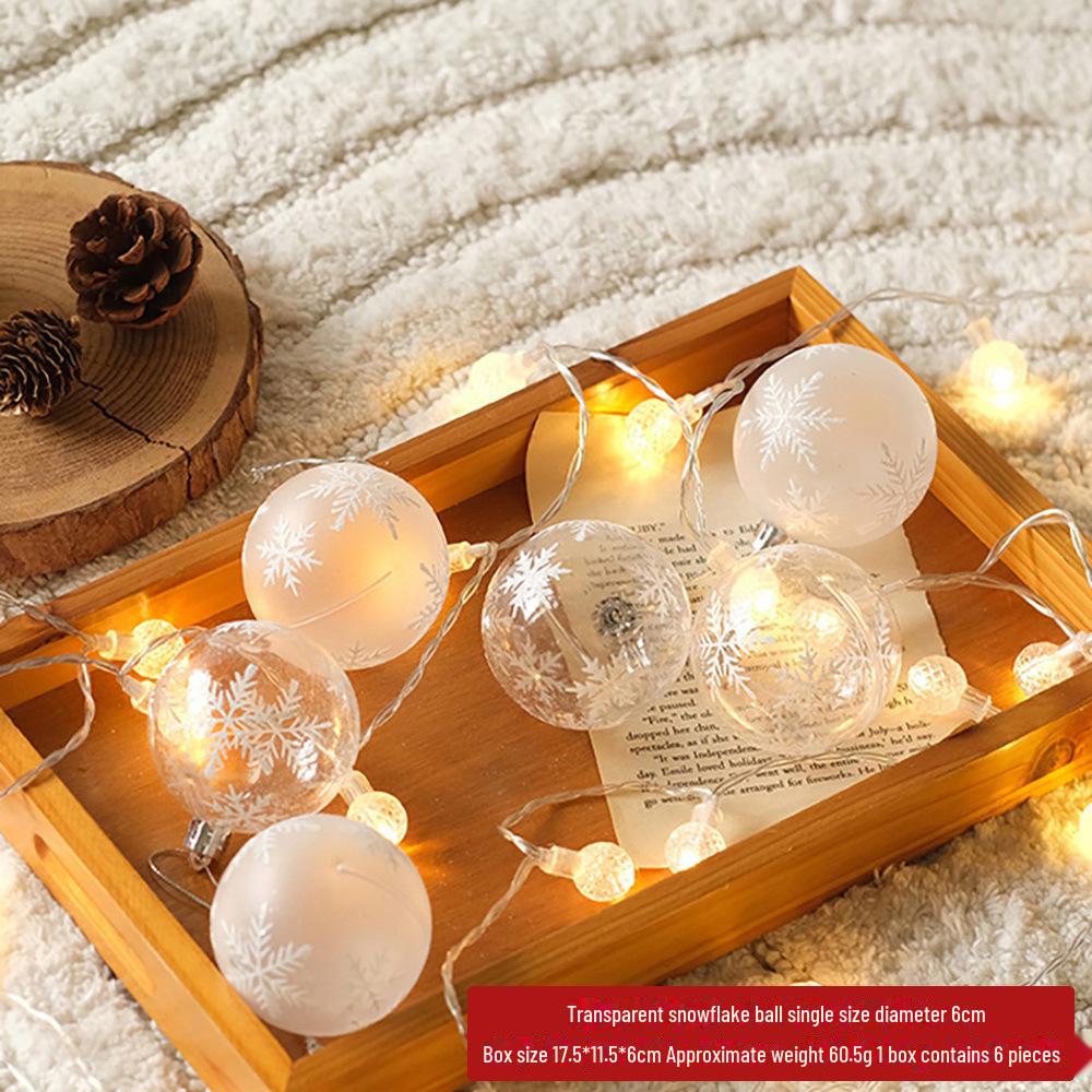 

6 см окрашенный зеленый лимонный рождественский шар-украшение - подвесное украшение в коробке для дома и торгового центра 6CM snow globe 6 pieces прозрачный