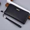 Herren Lange Geldbörse Business Casual Reißverschluss Multifunktionale Großraum-Mehrkarten-Handtasche