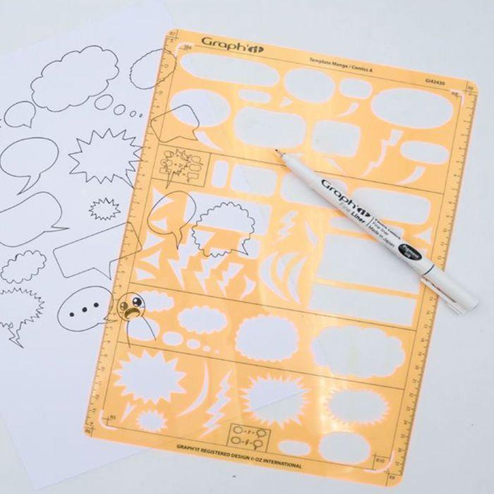 Tracing Template - Graph'It - Model B - A4 - 25 Varied Shapes - Mixed