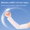 Ice Silk Sleeve Breathable Sun Protection Outdoor Driving Riding Arm Guards Women Adjustable Suncreen Outdoor Travel Arm Covers