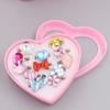 10/24/36Pcs Fancy Adjustable Rhinestone Rings Princess Party Favors Kids Girls Acrylic Ring Accessories Beauty Fashion Toys