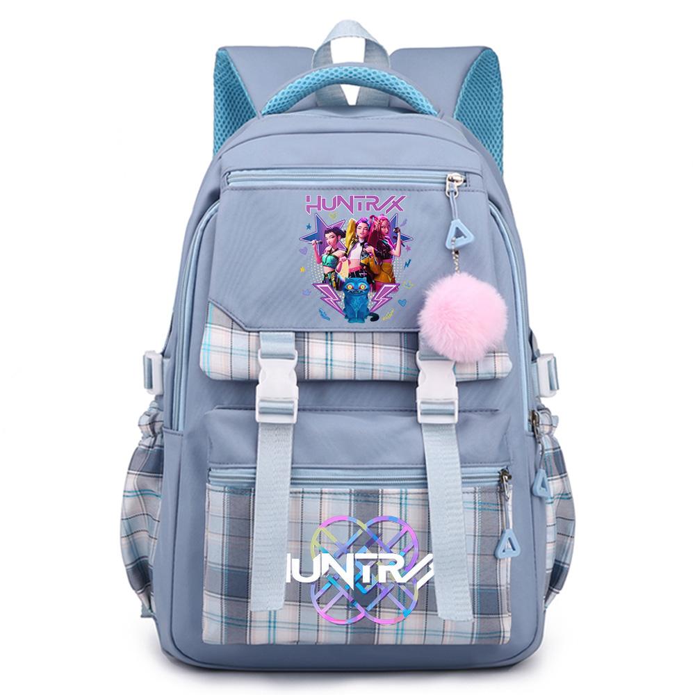 Niedlicher Cartoon K-Pop Aufdruck Rucksack mit großem Fassungsvermögen für Teenager Schüler Mädchen Junge Schultasche Buchtasche Kindergeschenk Damen Wasserdichte Reisetasche Mochila