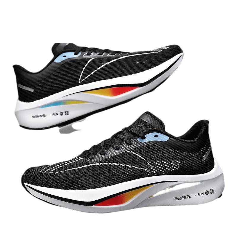 Summer running shoes men's carbon plate shock absorption small size sports shoes breathable couple casual travel shoes professional ultra-lig