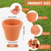 Lot de 20 mini pots de fleurs en argile de 1,2 pouce en terre cuite pour petites plantes et fleurs