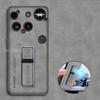 Pouzdro s magnetickým držákem z PU kůže jehněčí kůže pro Nothing Phone 3 Matný bezdrátové nabíjení Nárazuvzdorný kryt se stojánkem pro Nothing Phone 3A Pro Phone3