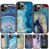 Opal Agate Marble Stone Phone Case For iPhone 17 Air 15 16 Cover  14 13 Pro Max 12 11 Pro Max Max Plus Coque Shell