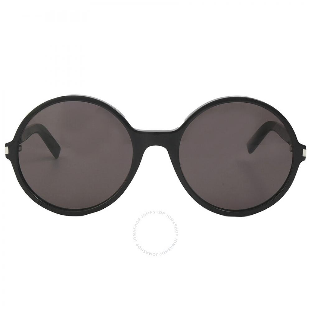 

Saint Laurent Black Round Ladies Sunglasses SL 450 001 58