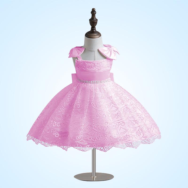 Princess Bow Baby Dress for Birthday, Wedding, or Evening - One Year Old