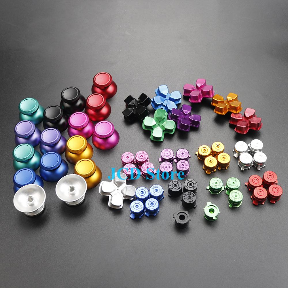 Metal Dpad ABXY Buttons for PS4 Controller Custom Replacement Aluminum Analog Stick Joystick for PS4 Game Accessories