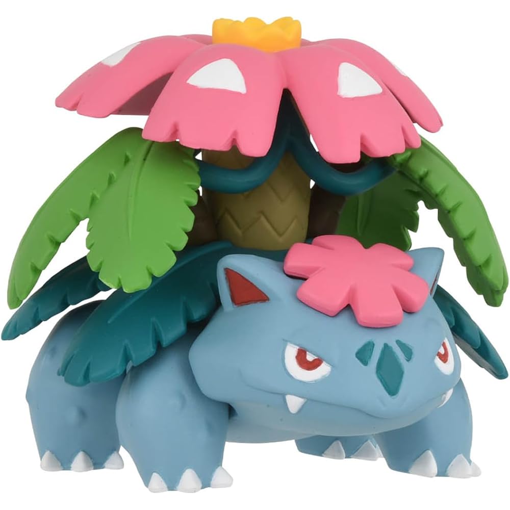Pokemon Moncolle Mega Venusaur Collectible Figure Green 10cm