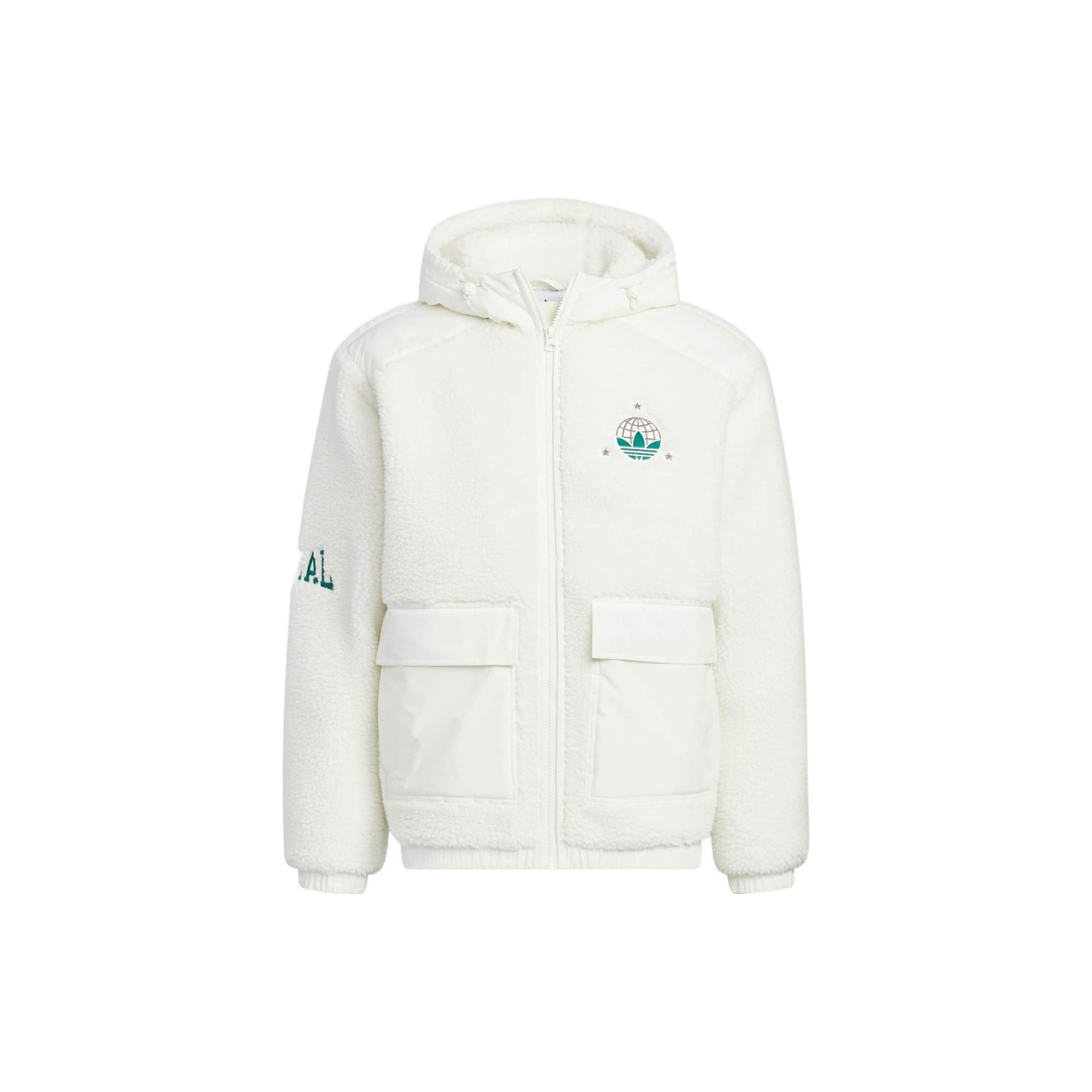 adidas Unisex Originals Trefoil Crewneck Sweatshirt White HS2005 2XL