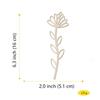 12PCS New 18 Kinds of Wooden Wildflower Decoration Set DIY Wooden Flower Hollow Logo Family Holiday Vase Insert Random Colors 12pcs