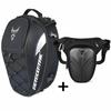 Motorcycle Bag Waterproof Drop Leg Side Bags Backpack Tail Multifunction Rear Seat Bag High Capacity Ride Outdoor For Cafe Racer