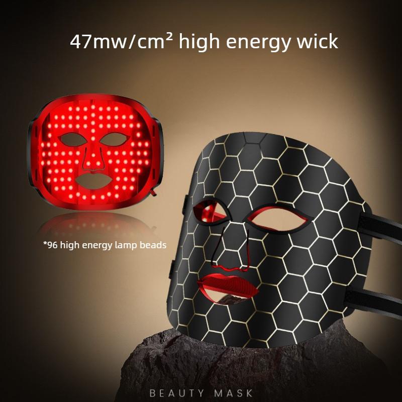 Silicone Color Light Mask Photon Rejuvenation Instrument Beauty instrument Household Face Red Blue Light Beauty Facial Mask