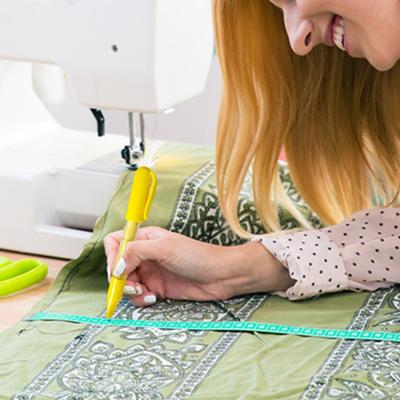 2ks Látkové křídové popisovače Snadno použitelné Přesné linie Prošívání Patchwork Scriber pro domácí šicí dílny