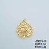 Cross Ocean Shell Conch Drip Oil Gold-Plated Zircon Necklace Pendant Jewelry Accessory